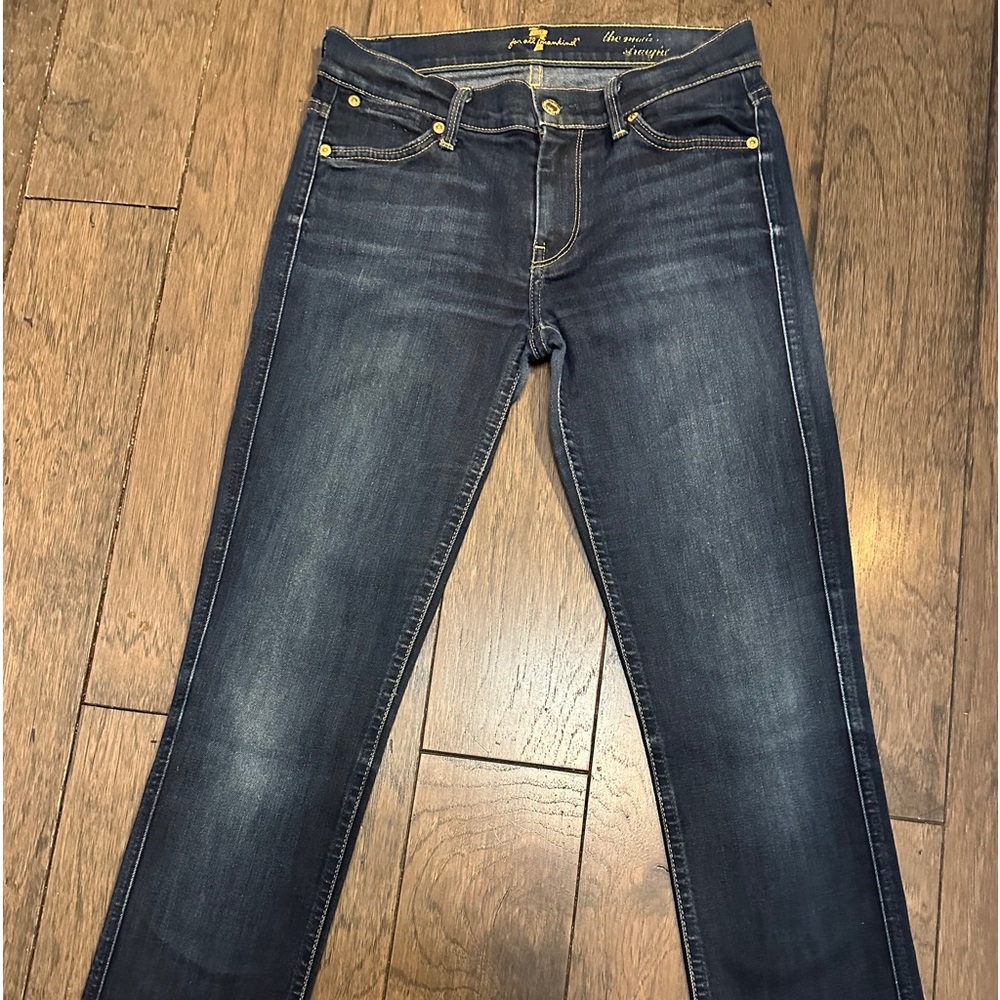 7 for all mankind blue jeans